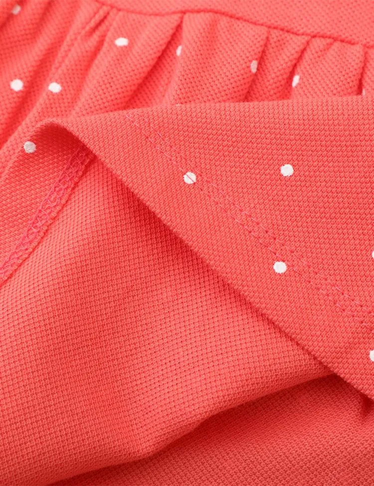 Strawberry Embroidered Polka Dot Long Sleeve Dress - Image 3