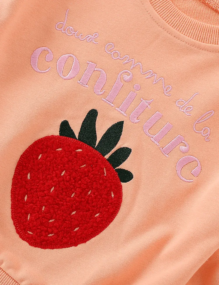 Strawberry Embroidered Sweatshirt - Image 3