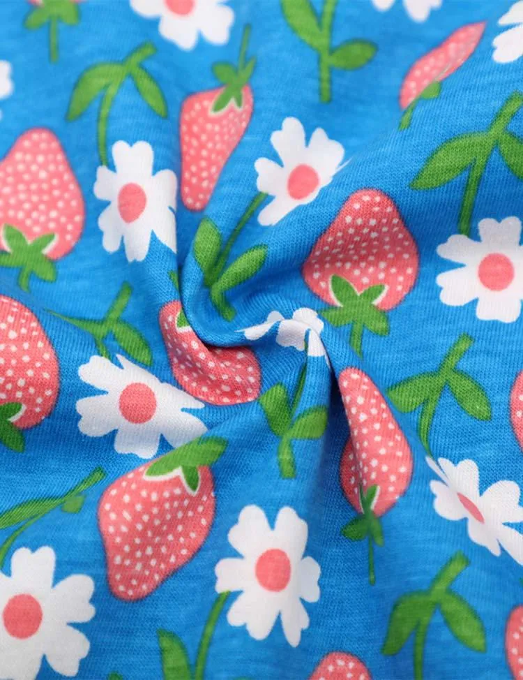 Strawberry Floral Printed Dress - Image 3