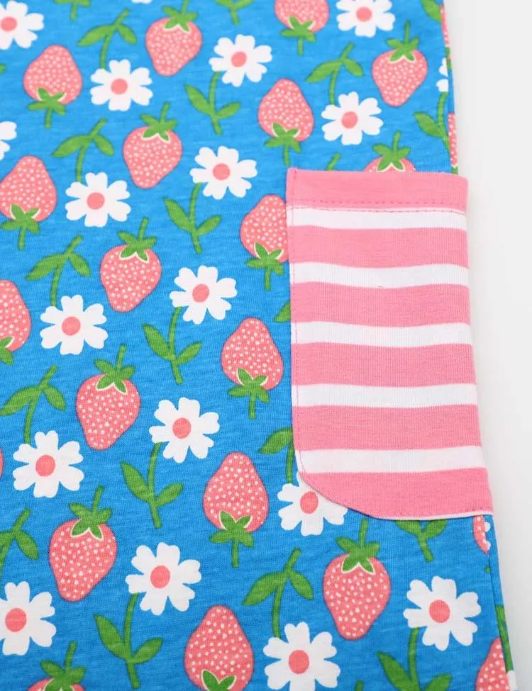 Strawberry Floral Printed Dress - Image 4