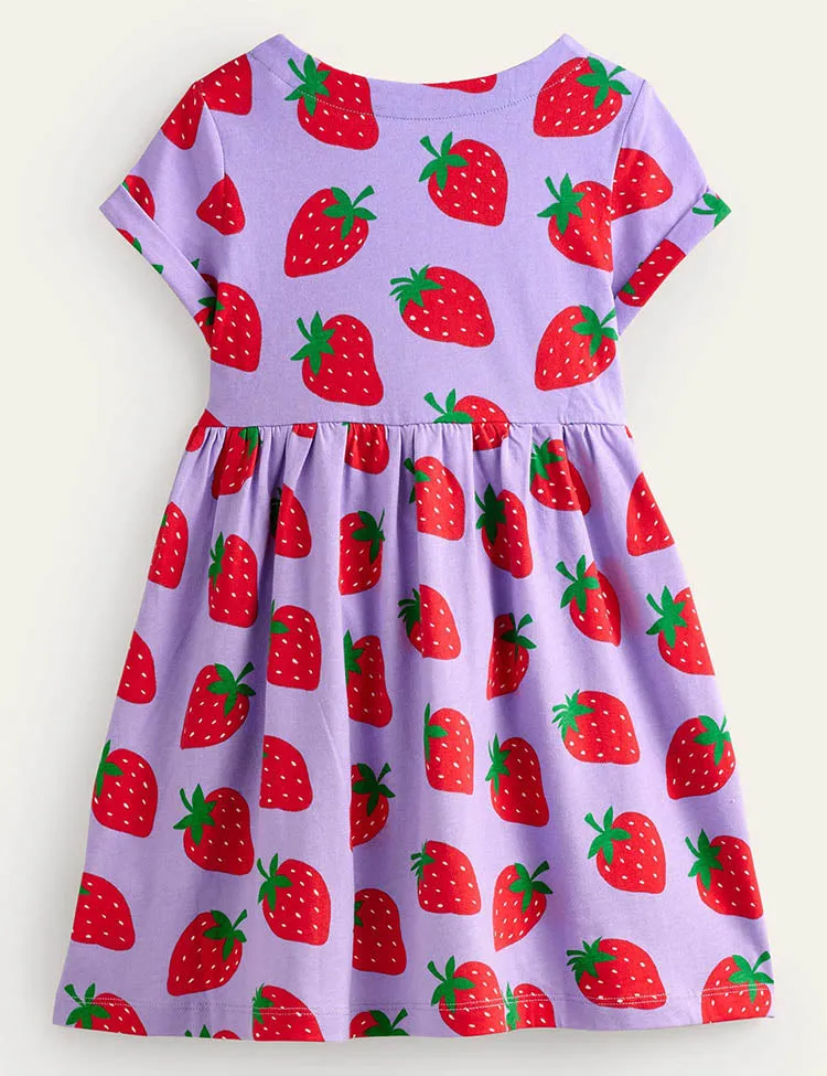 Strawberry Full Printed Dress - Image 2