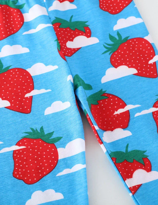 Strawberry Print Leggings - Image 3