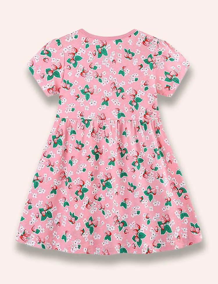 Strawberry Printed Dress - Image 2