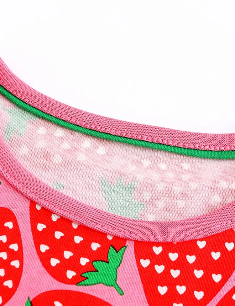 Strawberry Printed Dress - Image 3