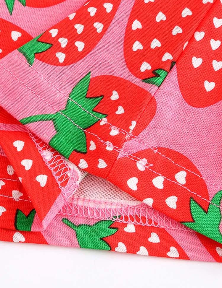 Strawberry Printed Dress - Image 4
