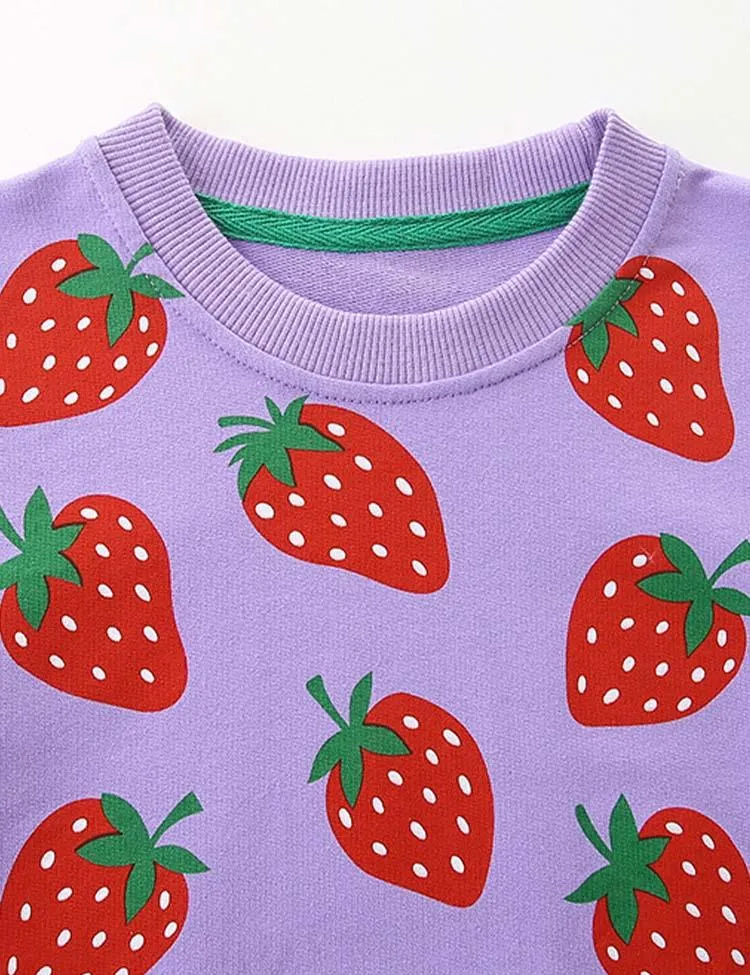 Strawberry Printed Sweatshirt - Image 3