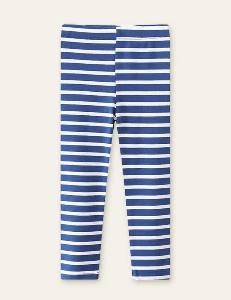100%Cotton Striped Leggings - Image 6