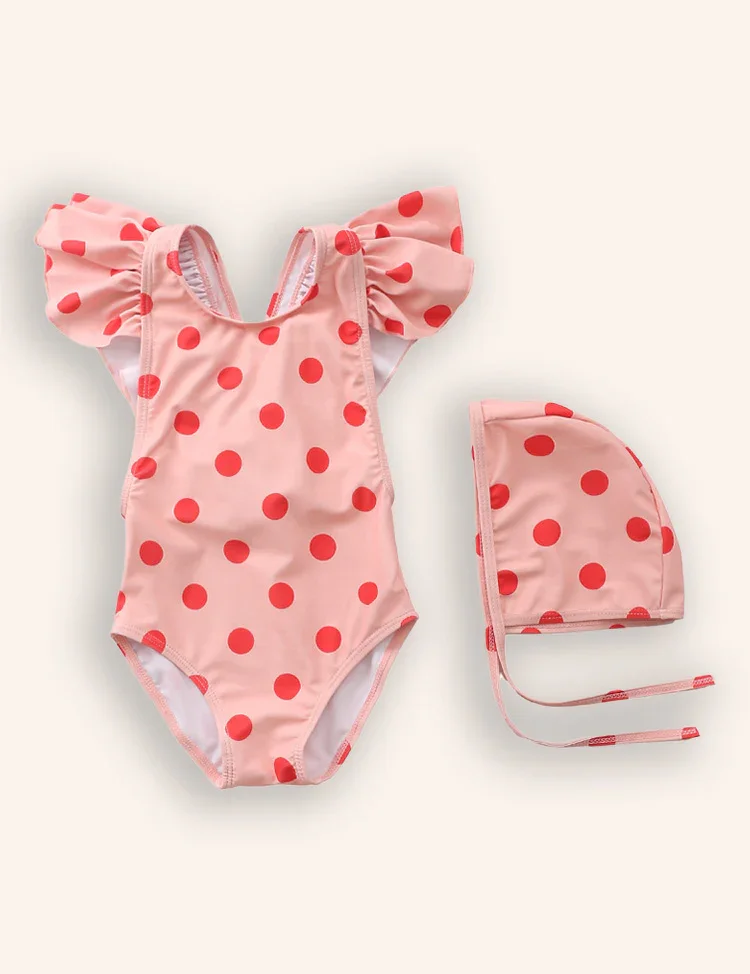 Striped One-piece Swimsuit Set - Image 7