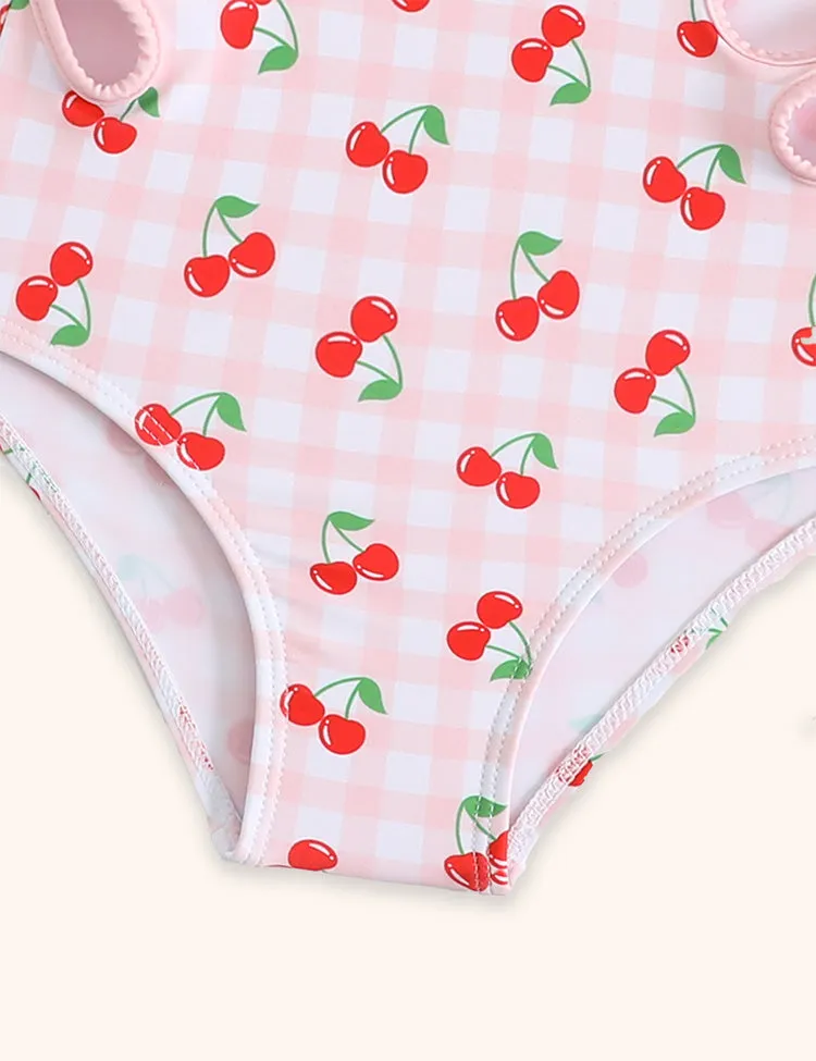 Cute Cherry Printed Swimsuit - Image 5