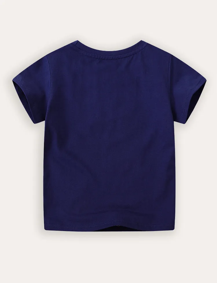 Glow In The Dark Education Short-sleeved T-shirt - Image 3