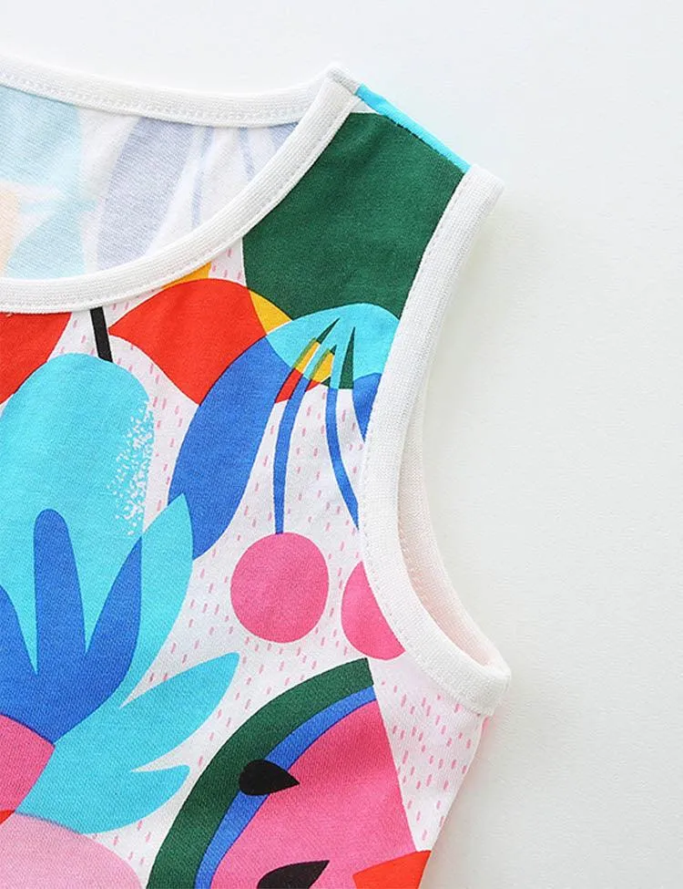 Summer Watermelon Sleeveless Dress - Image 2
