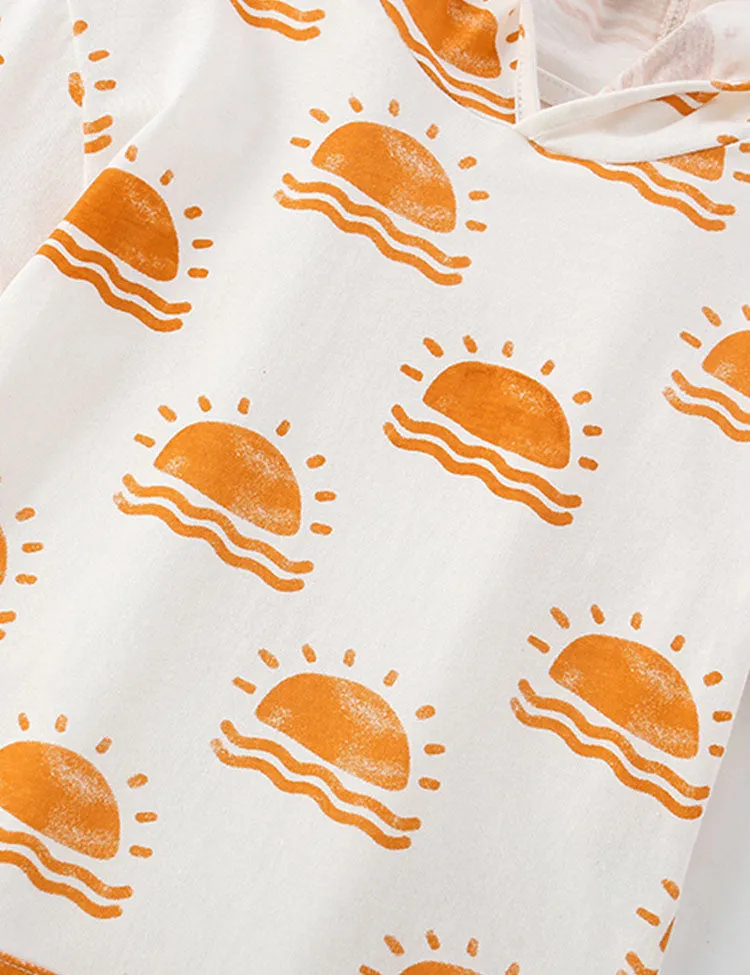 Sun Printed Hooded Set - Image 3