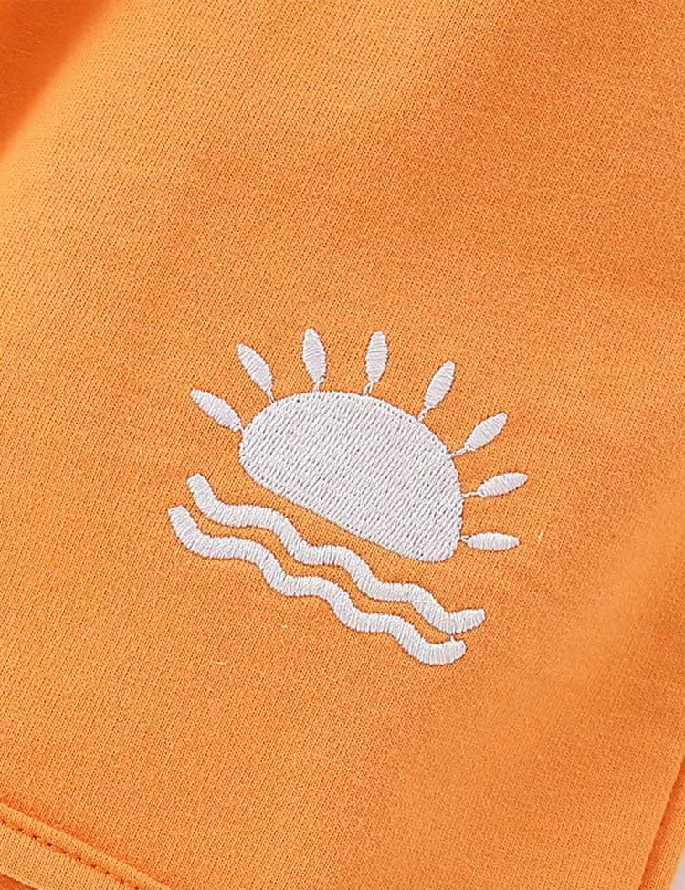Sun Printed Hooded Set - Image 5