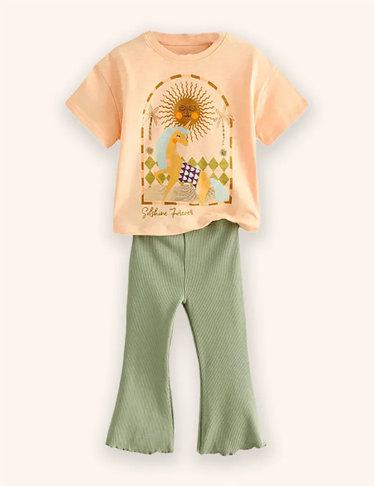 Sun Unicorn Printed Set