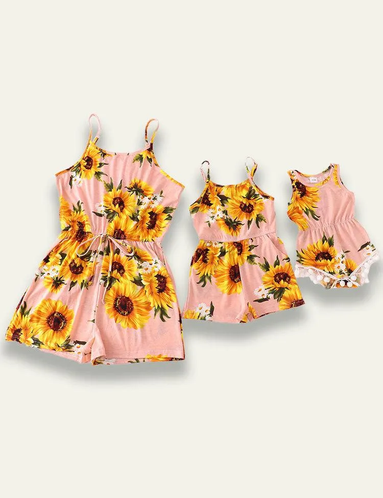Sunflower Printed Family Matching Dress - Image 2