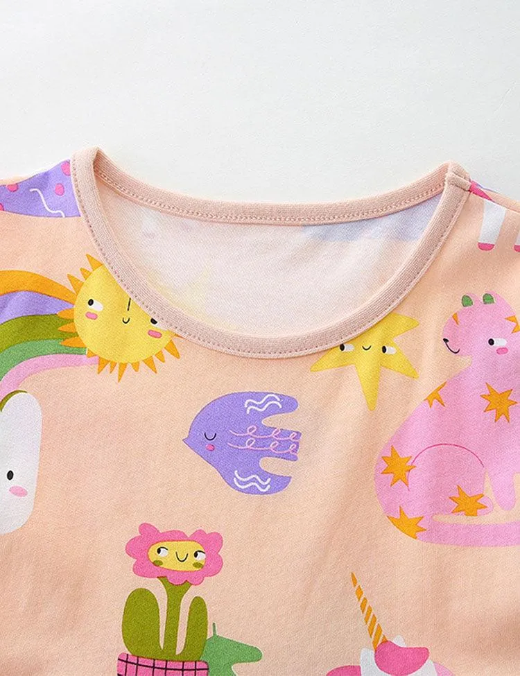 Sunshine Unicorn Print Dress - Image 3
