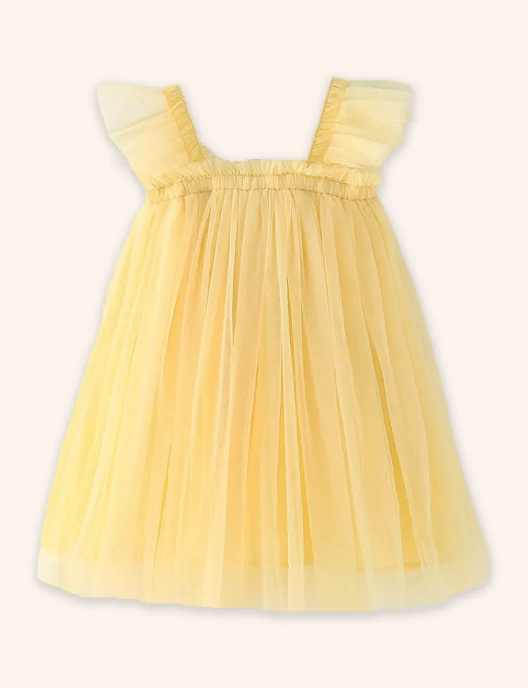 Frill Sleeves Tulle Dress - Image 6