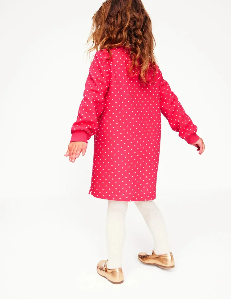 Sweatshirt Appliqué Dress - Image 4