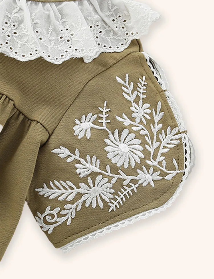 Sweet Flower Embroidered Dress - Image 3