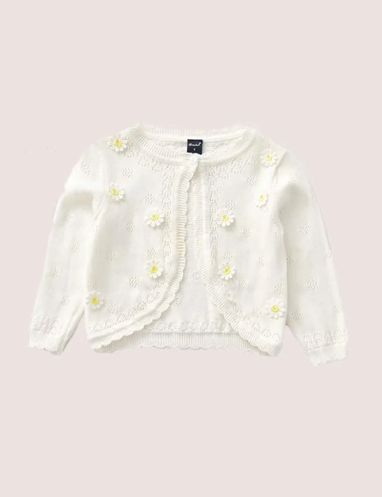 Sweet Round Neck Cardigan - Image 3