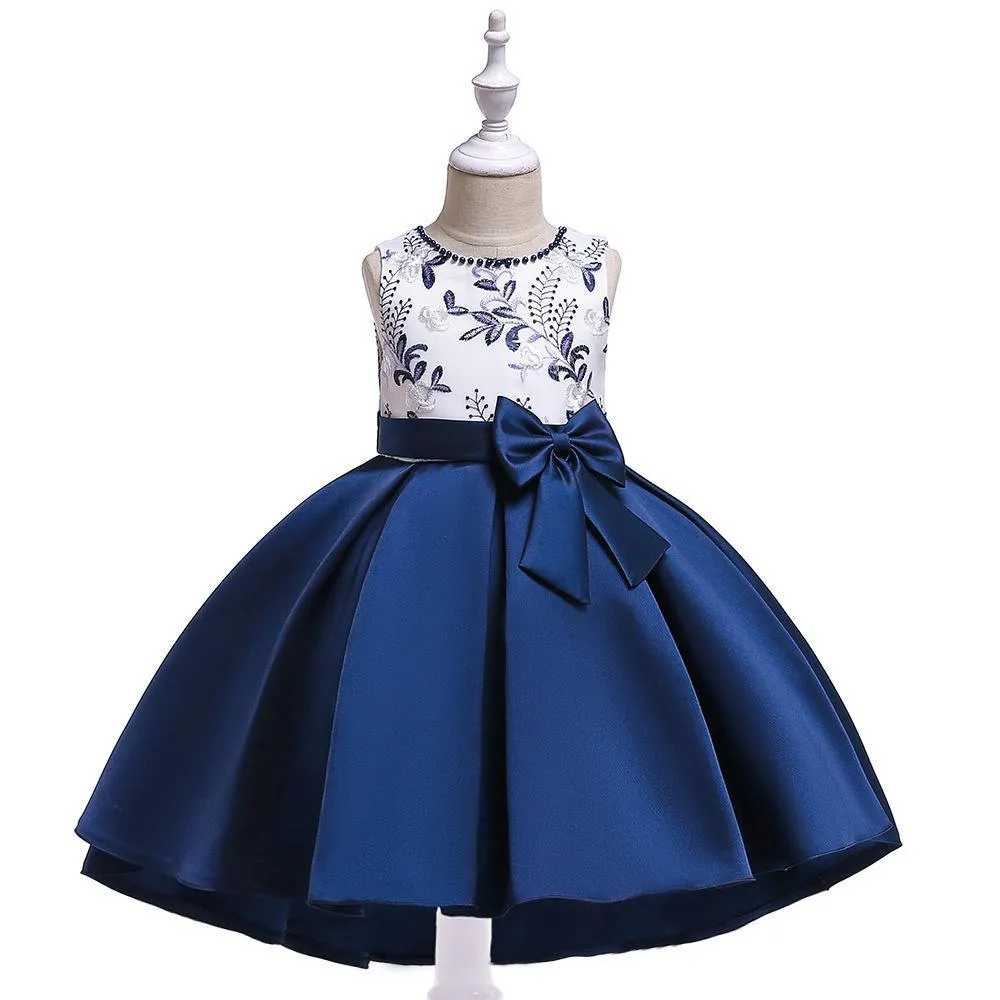 Tail Embroidered Bow Party Dress - Image 6