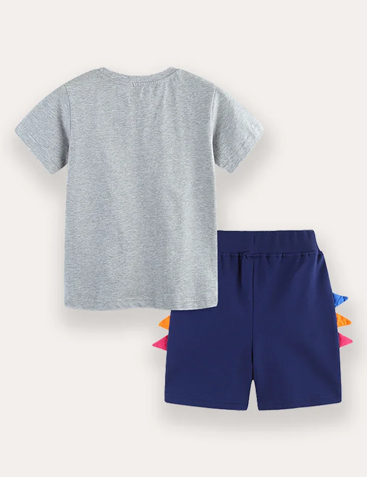 Tent Car Print T-Shirt And Shorts Set - Image 2