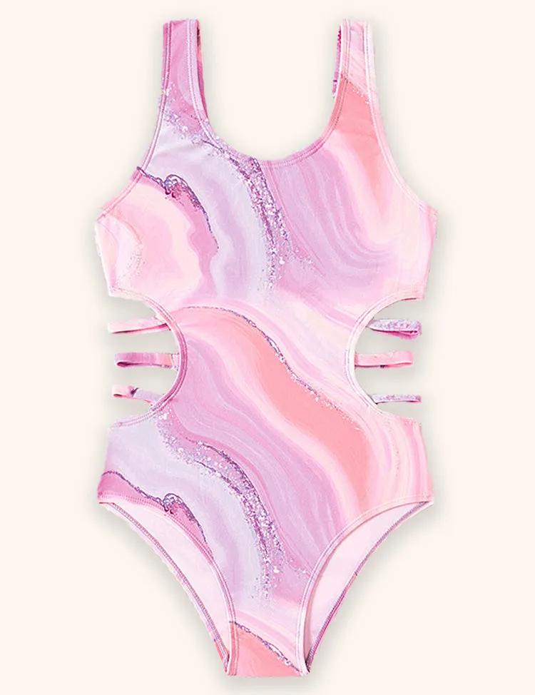 Tie-dye Printed One-piece Swimsuit - Image 3