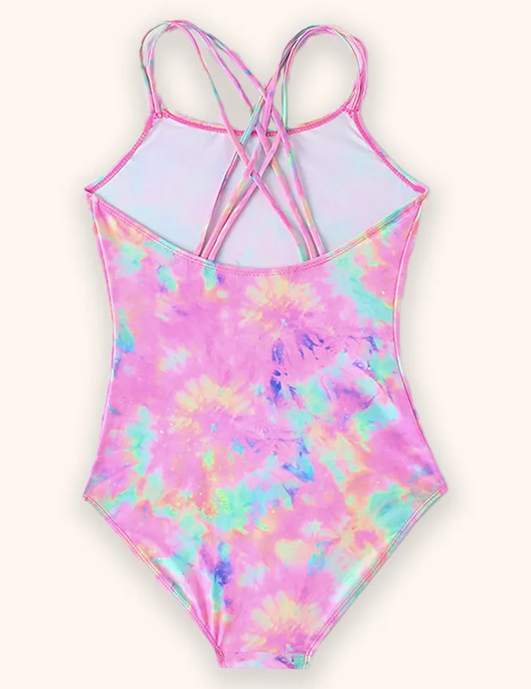 Tie-dye Suspender Swimsuit - Image 2