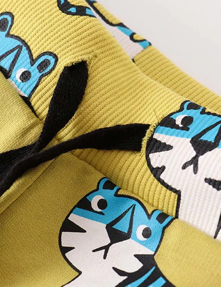 Tiger Cartoon Printed Sweatpants - Image 2