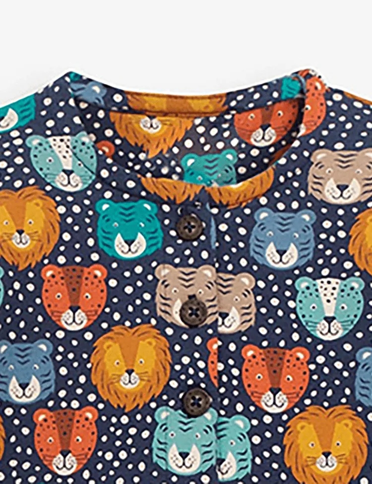 Tiger Printed Long Sleeve Dress - Image 2