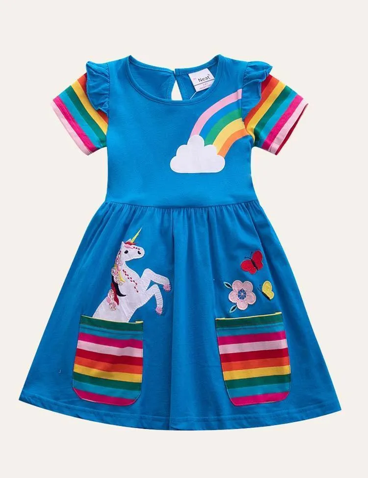 Cotton Appliqué Dress - Image 3