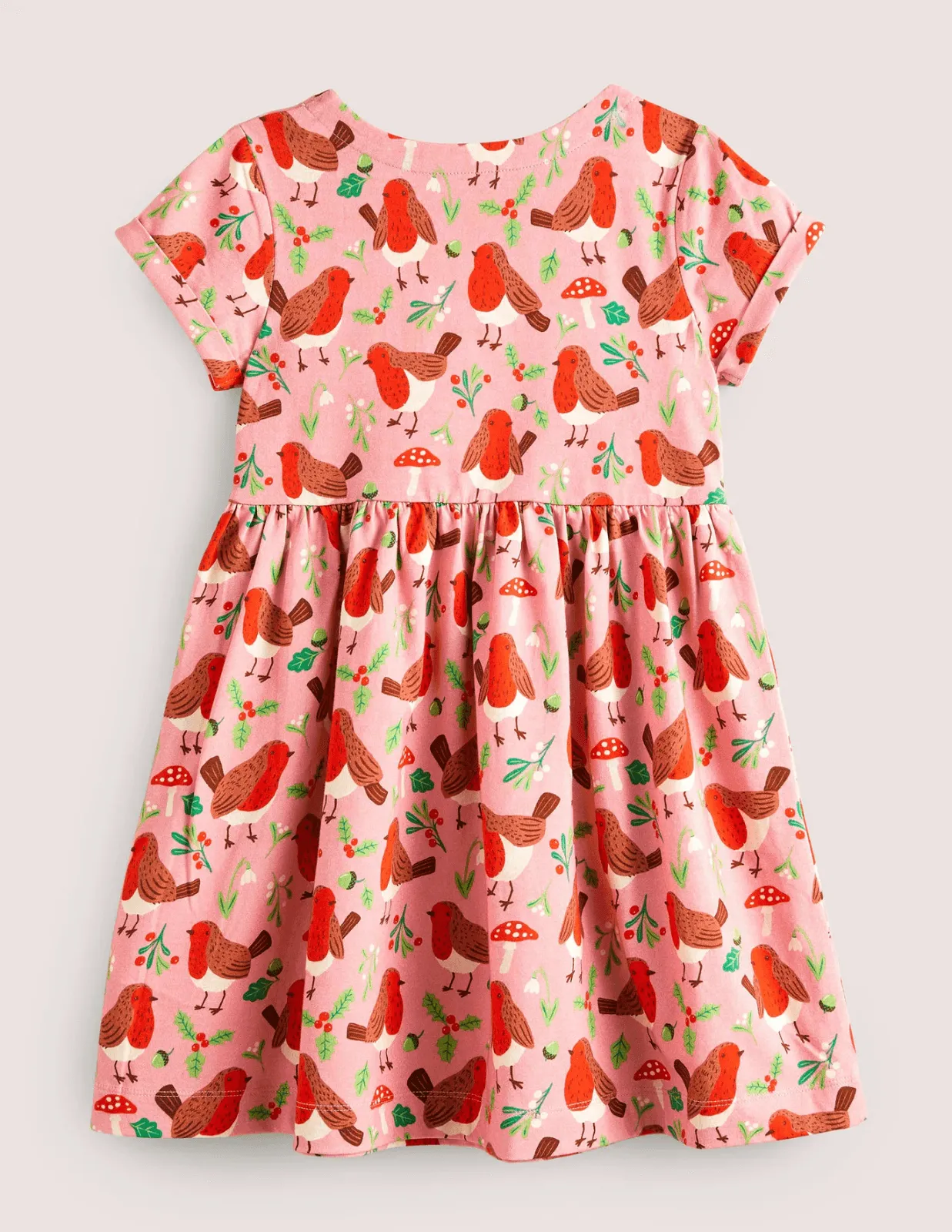 Short-sleeved Fun Jersey Dress - Image 23