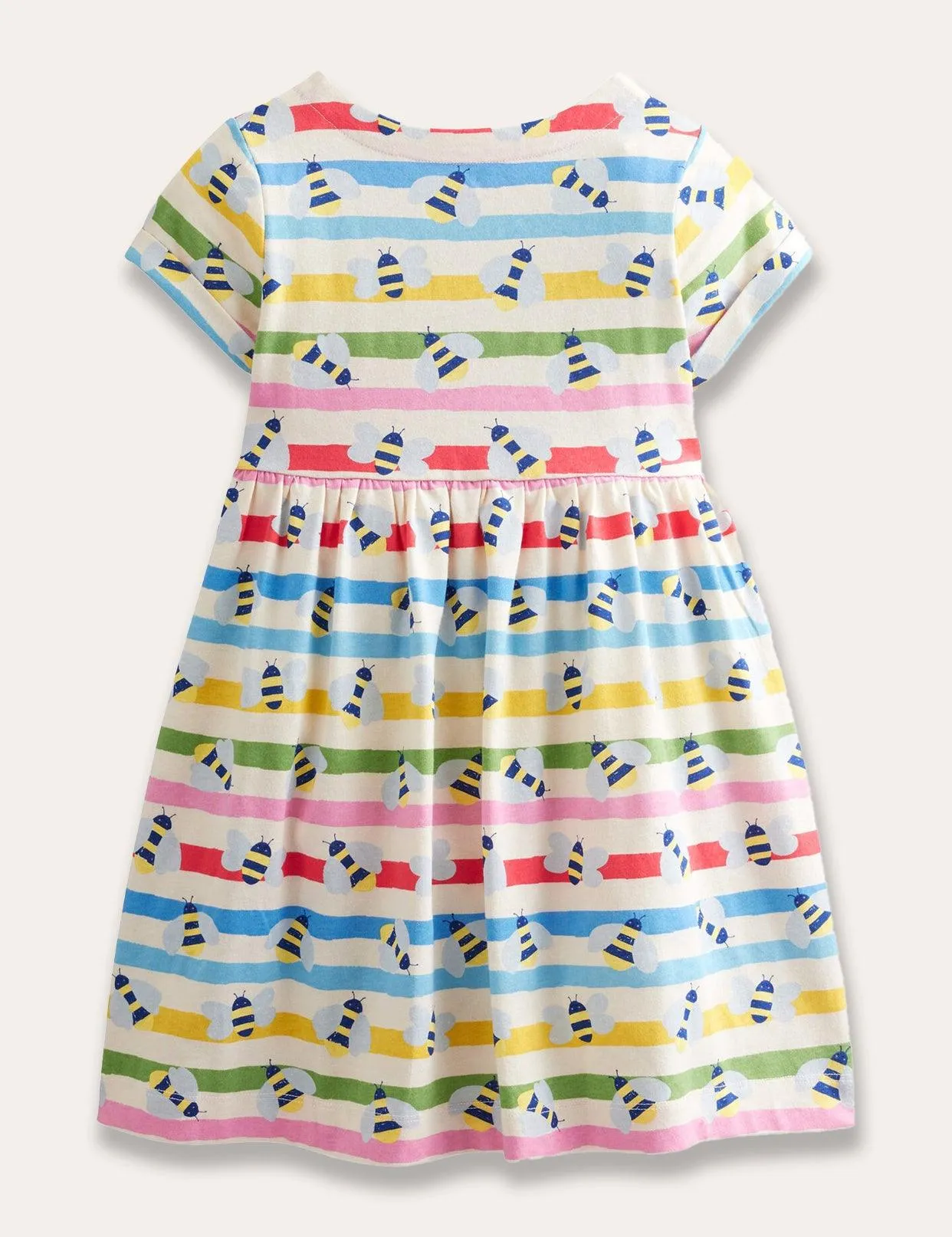 Short-sleeved Fun Jersey Dress - Image 5