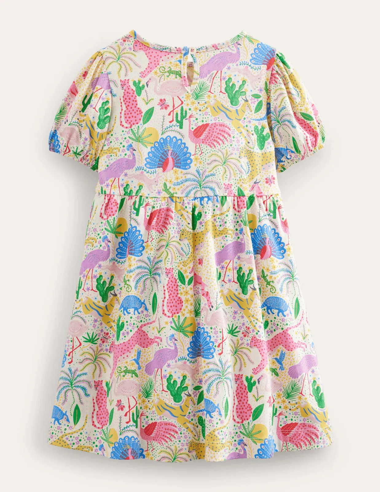 Short-sleeved Fun Jersey Dress - Image 8