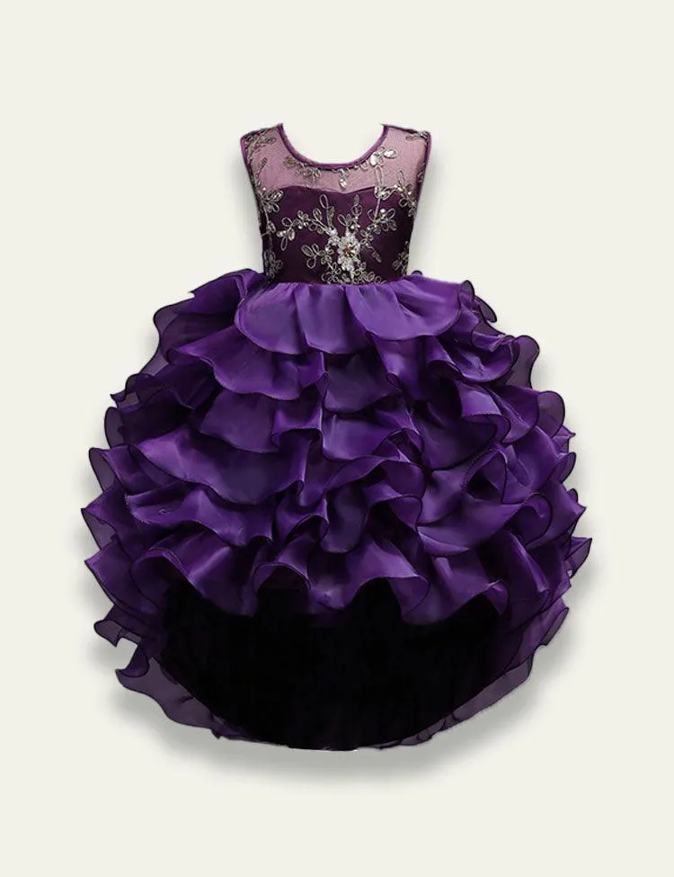 Trailing Cake Puffy Party Dress - Image 4