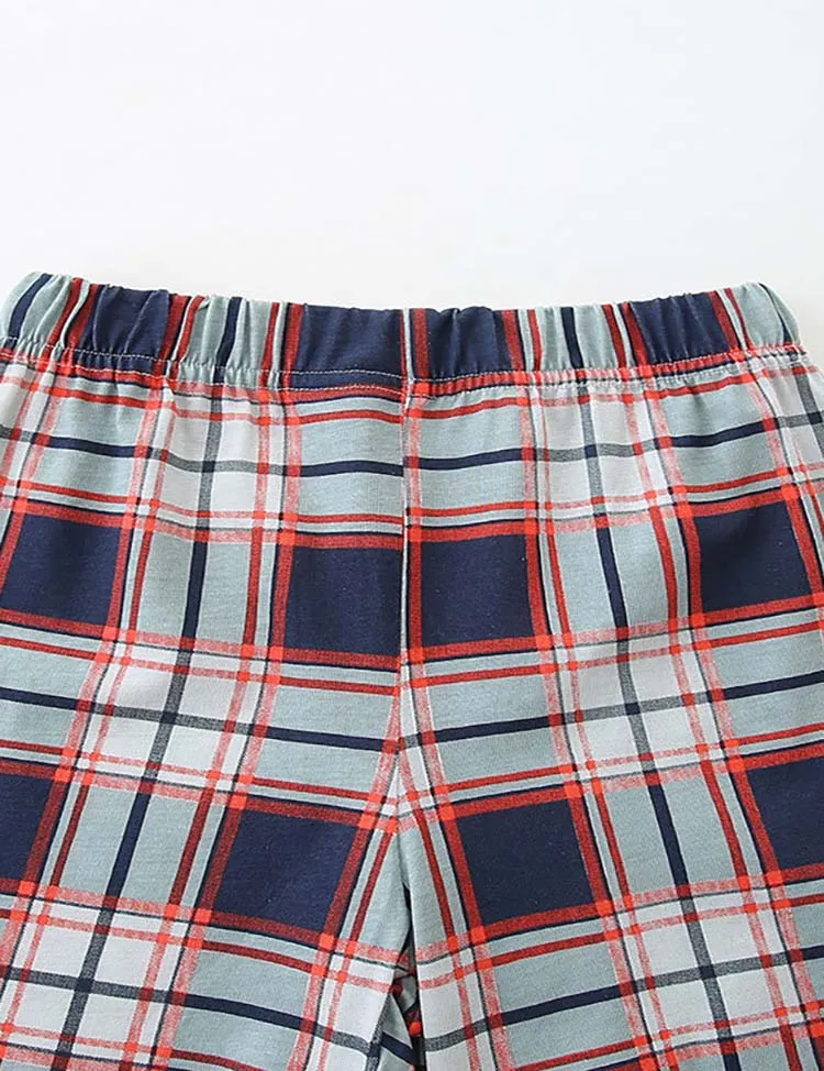 Truck Plaid Applique T-Shirt and Shorts Set - Image 4