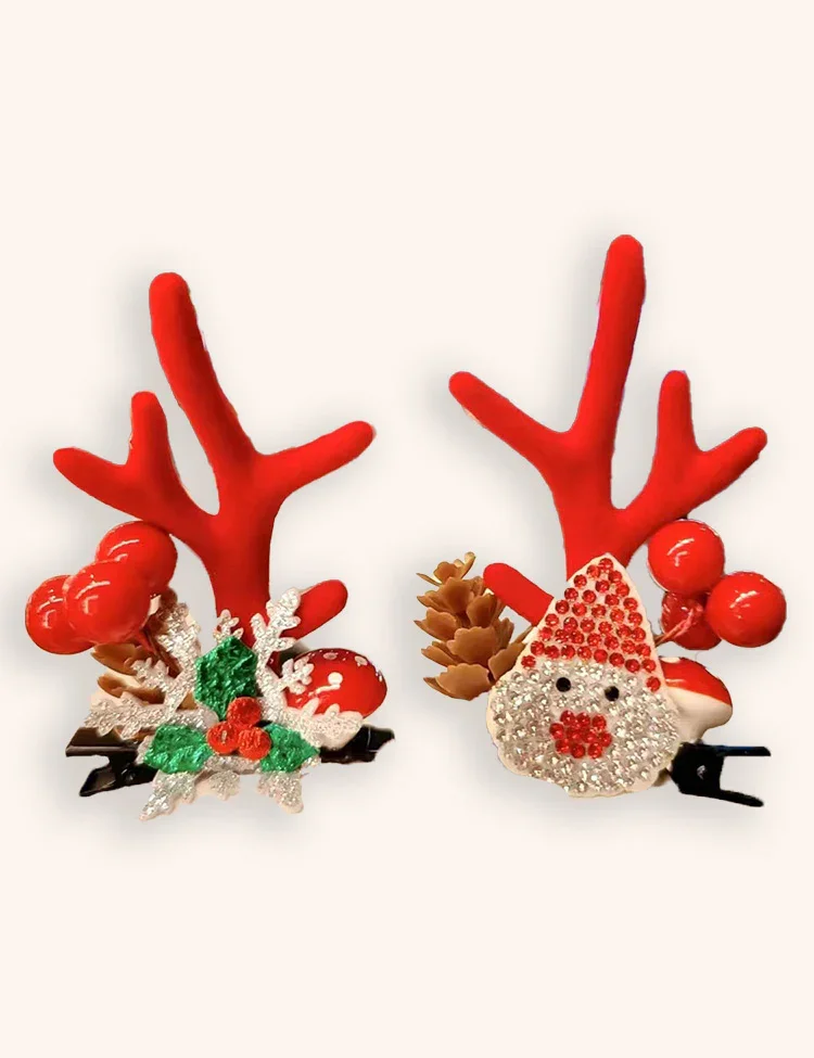 Clearance Deals - Tulle Christmas Santa & Reindeer Appliqué Dress - Image 2