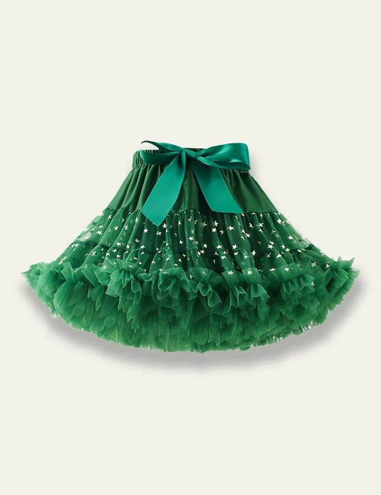 Tulle Fluffy Pleated Skirt - Image 15