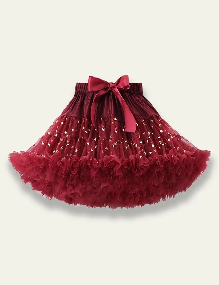 Tulle Fluffy Pleated Skirt - Image 7
