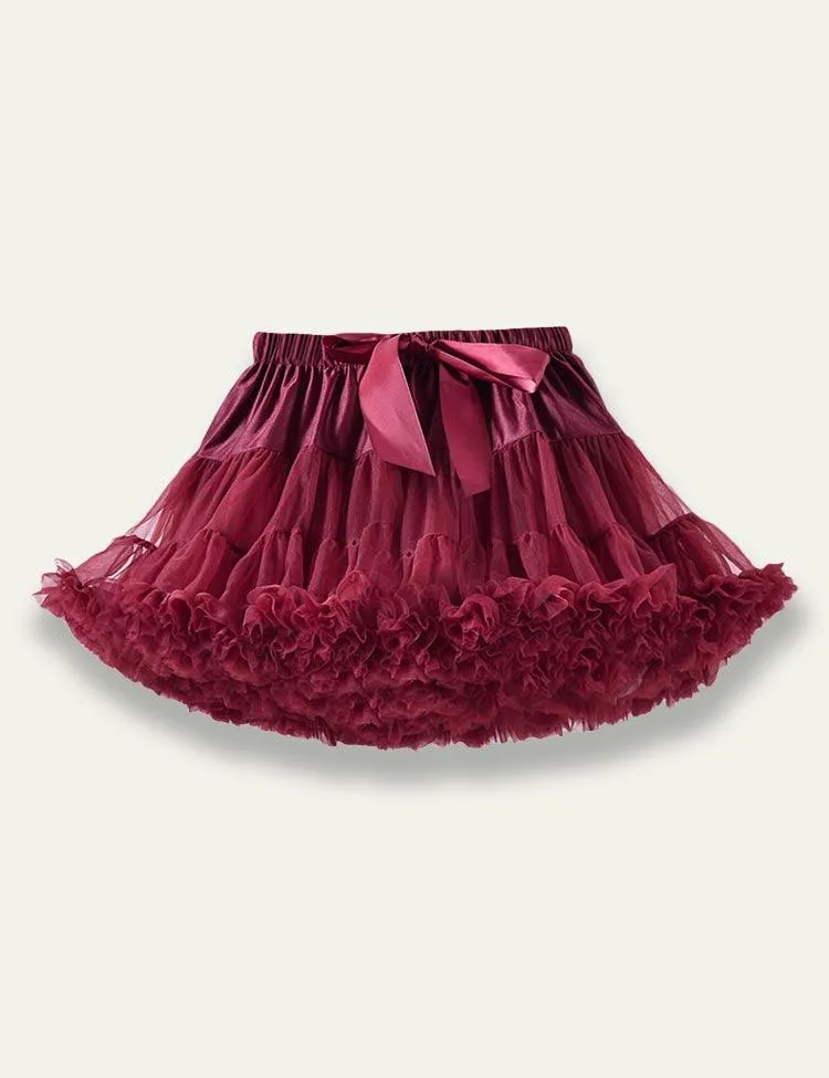 Tulle Fluffy Pleated Skirt - Image 8