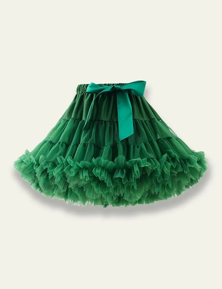 Tulle Fluffy Pleated Skirt - Image 9