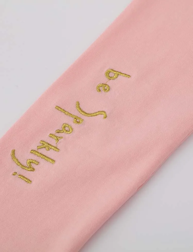 Unicorn Appliqué Embroidered Leggings - Image 4