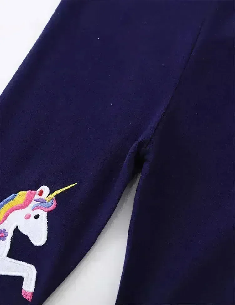 Unicorn Appliqué Leggings - Image 3