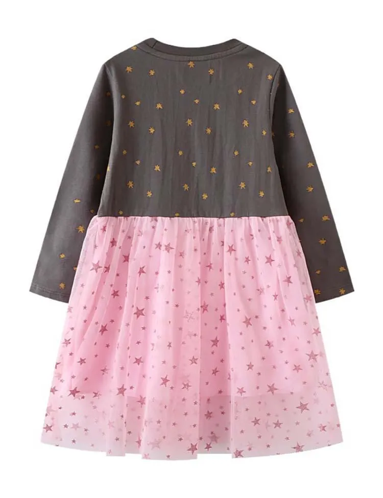 Unicorn Appliqué Long Sleeve Dress - Image 2