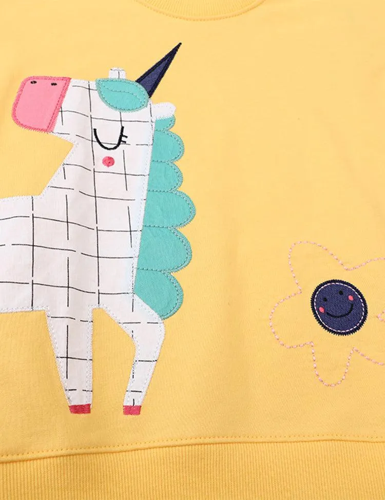 Unicorn Appliqué Sweatshirt - Image 2