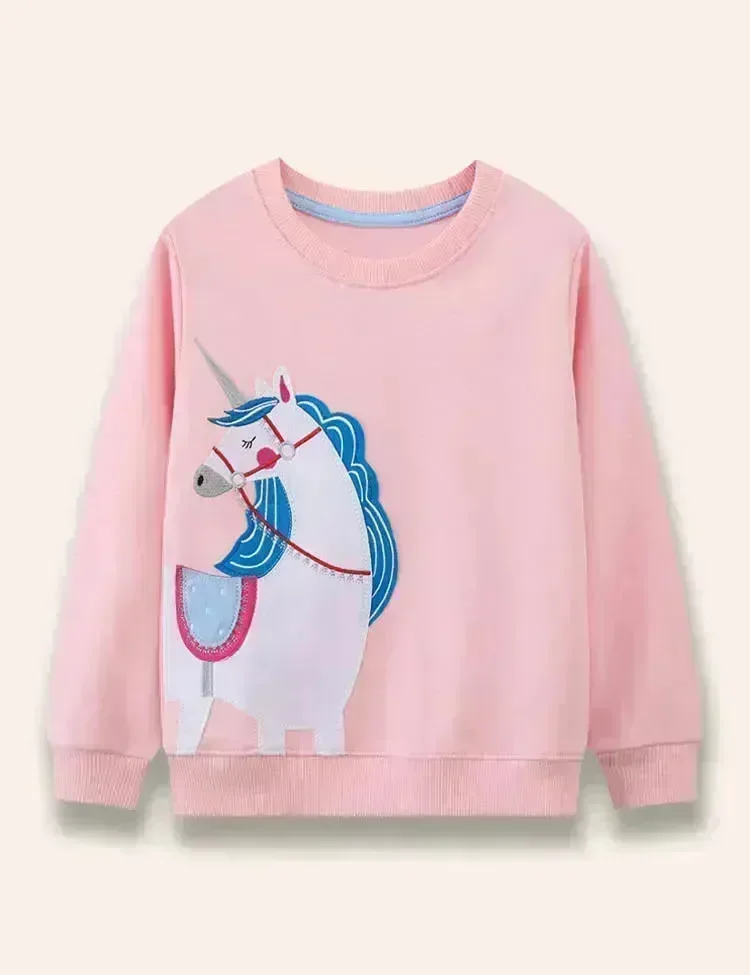 Unicorn Appliqué Sweatshirt - Image 2