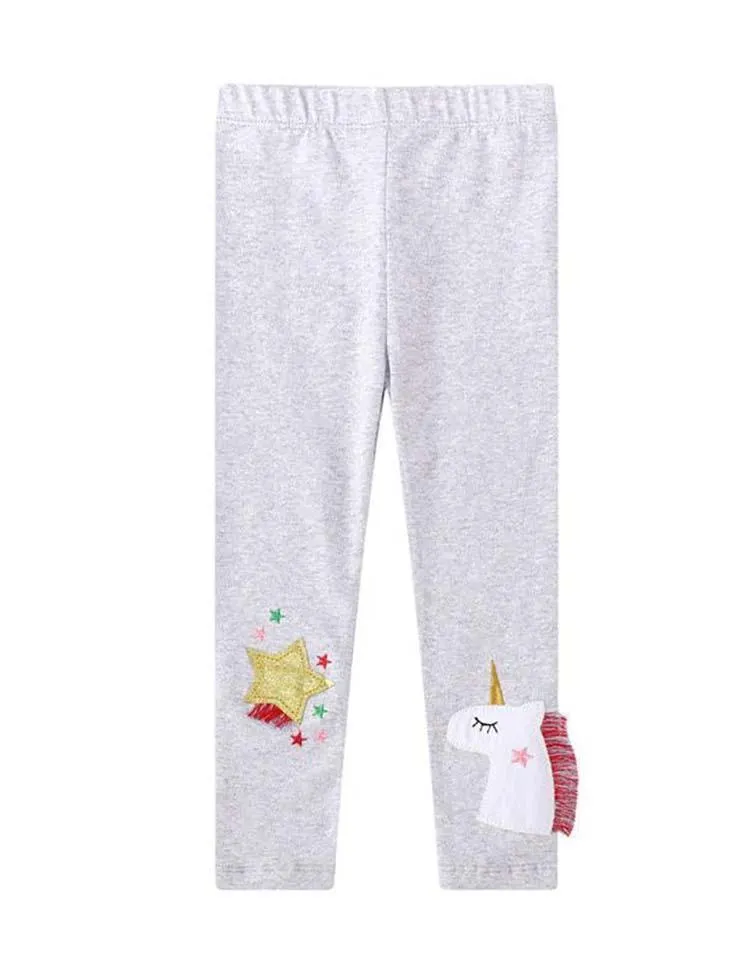 Unicorn Appliqué Tassel Leggings - Image 2