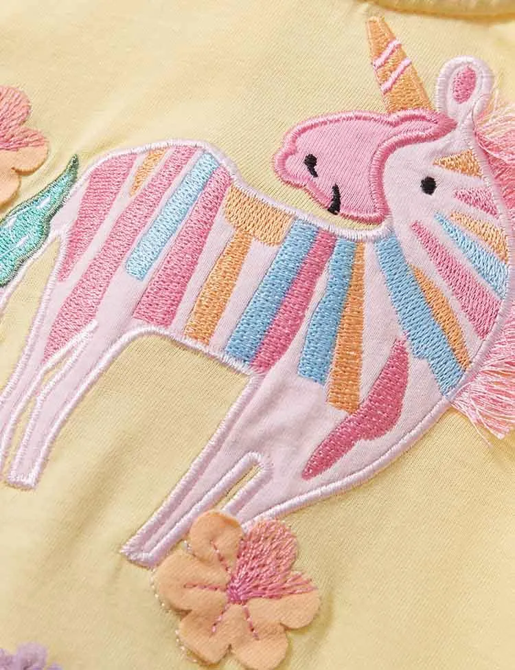 Unicorn Appliqué Tulle Dress - Image 2