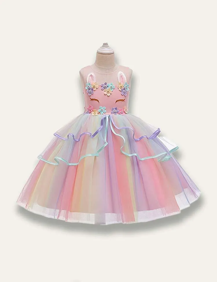 Unicorn Fluffy Princess Tulle Dress - Image 2