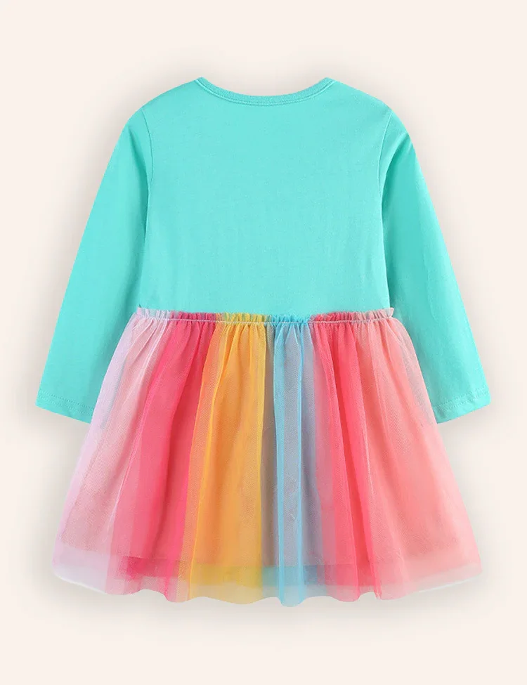 Unicorn Print Tulle Dress - Image 2